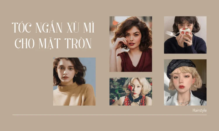 tóc xù mì cho mặt tròn
