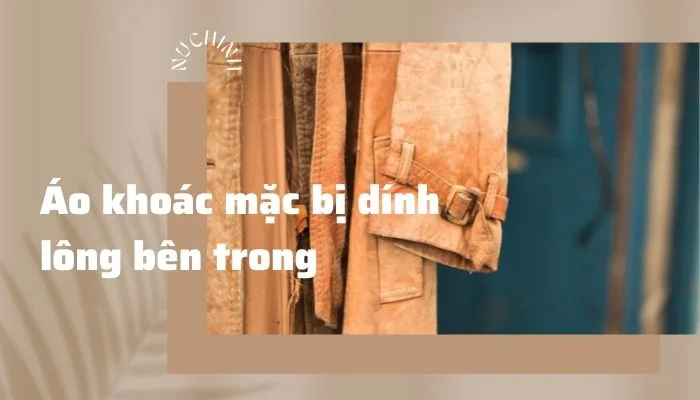 áo khoác mặc bị dính lông bên trong