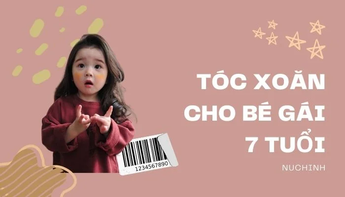 tóc xoăn cho bé gái 7 tuổi