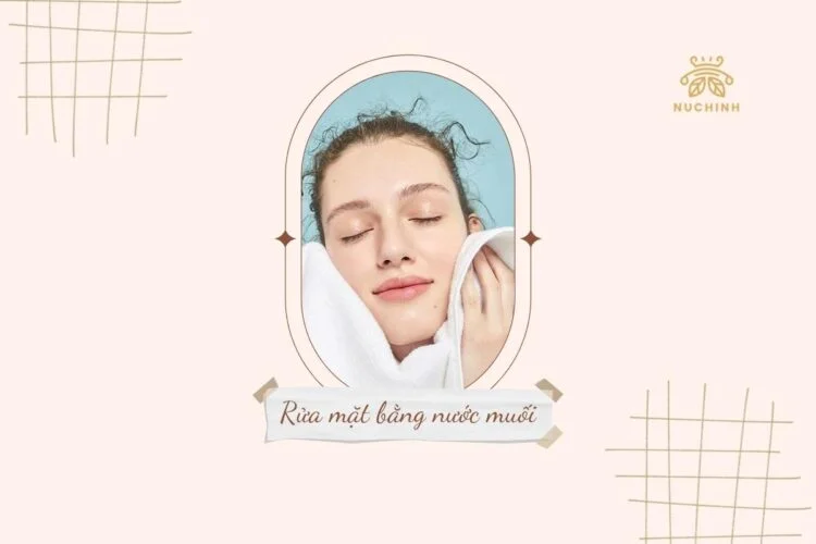 da nhờn có nên rửa mặt bằng nước muốI