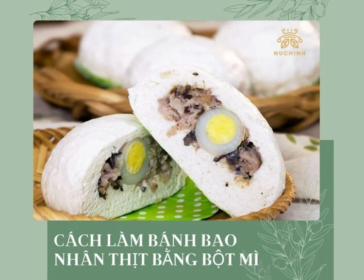Cách làm bánh bao nhân thịt bằng bột mì