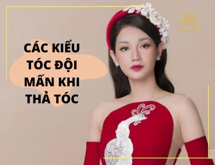 kiểu tóc đội mấn khi thả tóc