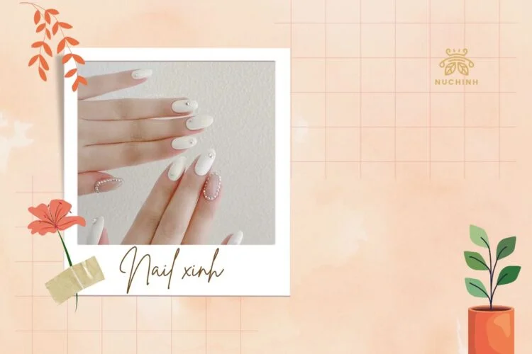 mẫu móng tay trắng đẹp nhất 2022