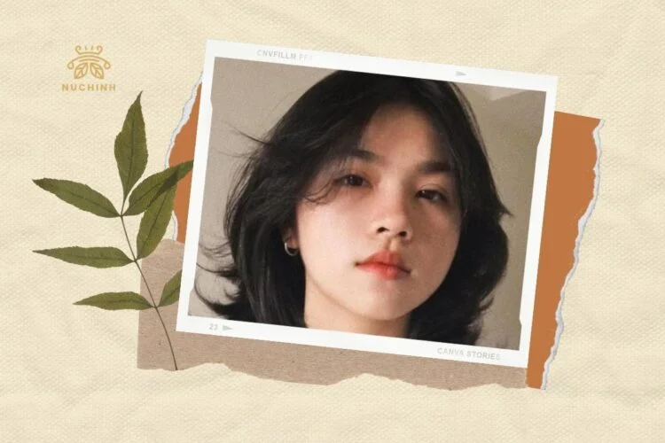 tóc mullet layer nữ mặt tròn