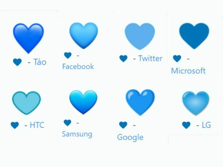 Trái tim màu xanh dương có ý nghĩa gì trong nhắn tin