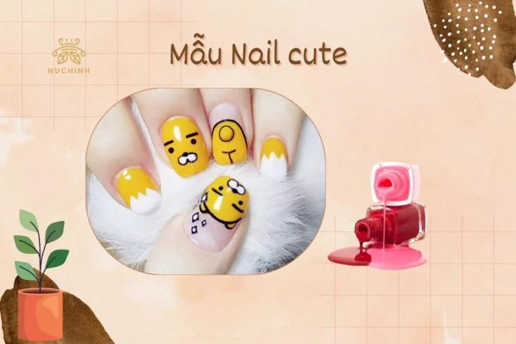 vẽ nail cute