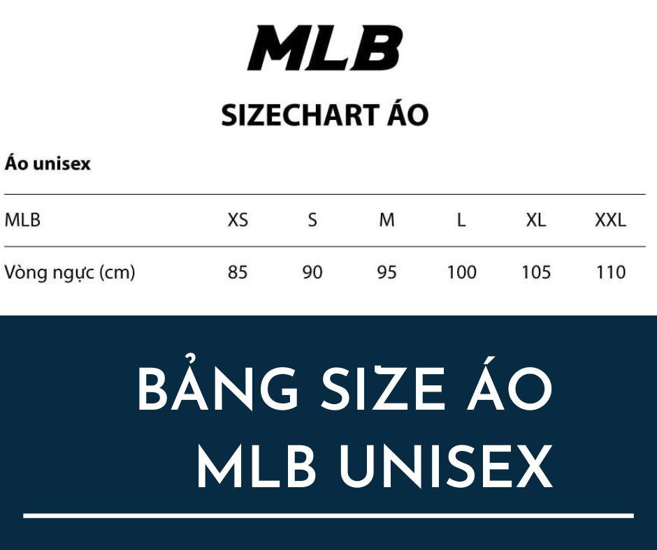 Bảng size áo MLB UNISEX