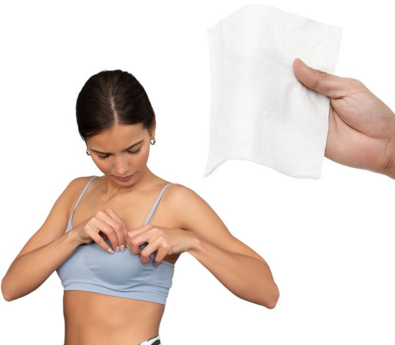 Cách độn ngực tự nhiên bằng giấy ăn