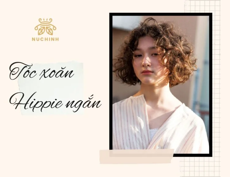 tóc xoăn hippie ngắn