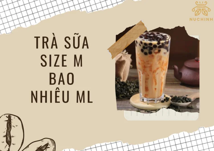 trà sữa size m bao nhiêu ml