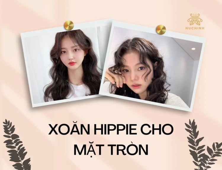 xoăn hippie cho mặt tròn