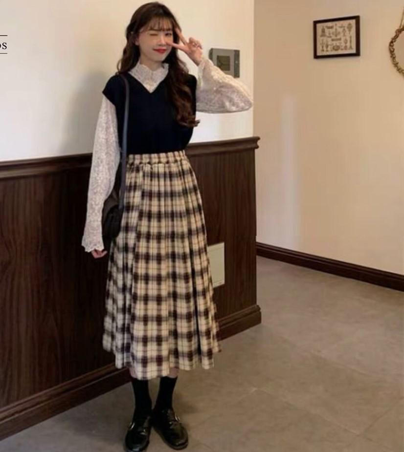 Học lỏm 5 cách phối đồ với áo gile len nữ của những Ulzzang xứ Hàn   BlogAnChoi