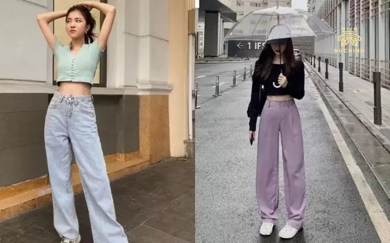 Gợi ý cho nàng 8 cách phối áo croptop với quần ống rộng
