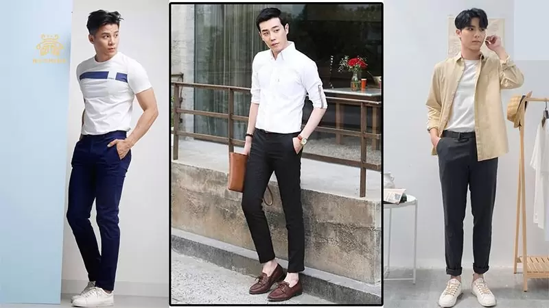 phối đồ với quần tây nam Hàn quốc