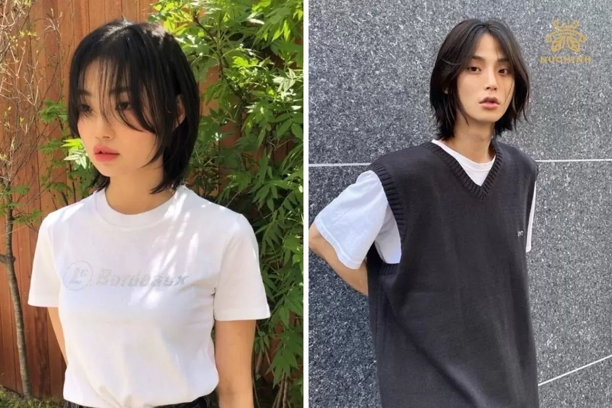 tóc mullet cho nữ mặt tròn