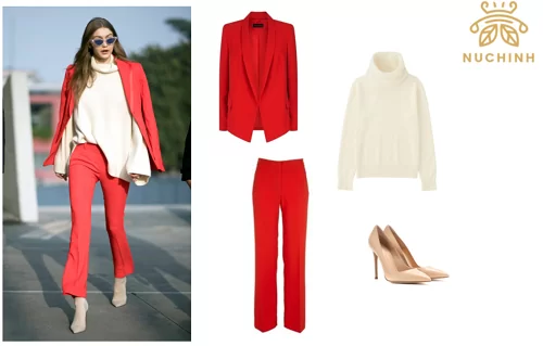 màu đỏ hợp với màu gì