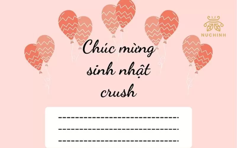 chúc mừng sinh nhật crush