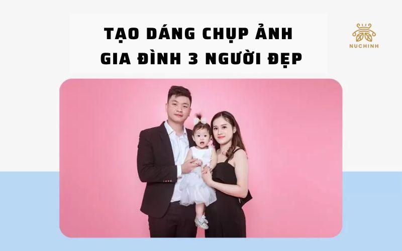 chụp ảnh gia đình 3 người đẹp