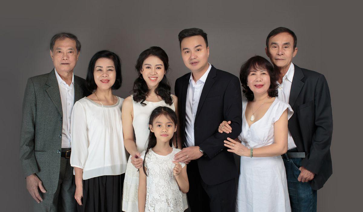 chụp ảnh gia đình kiểu Hàn Quốc