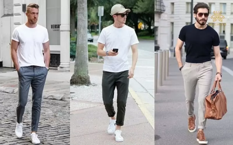 giày phối với quần âu