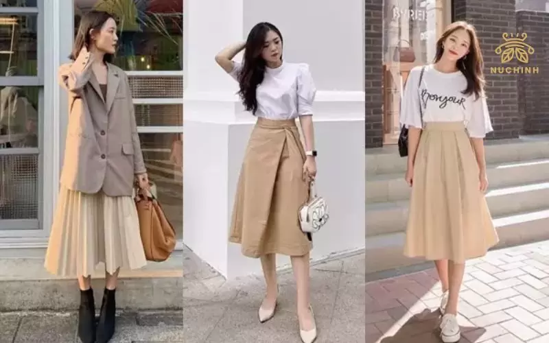 màu kem phối với màu gì