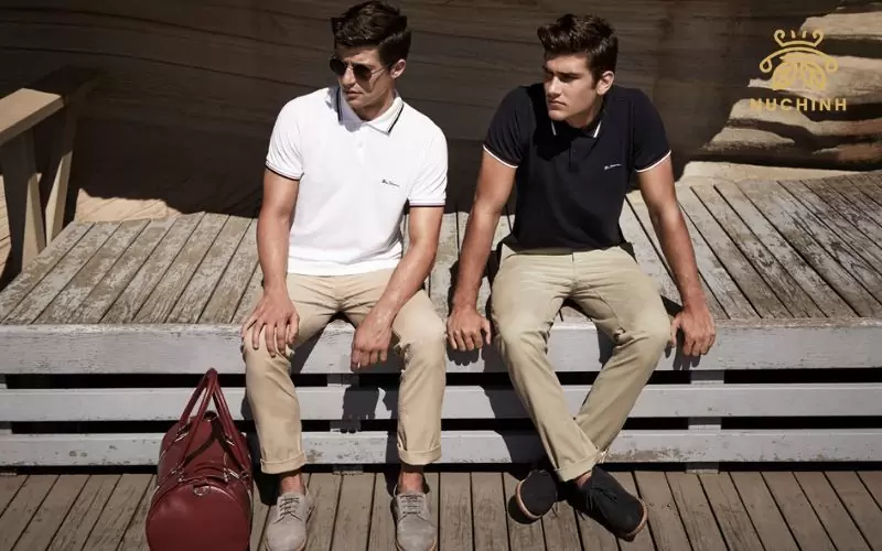 phối đồ với áo polo nam
