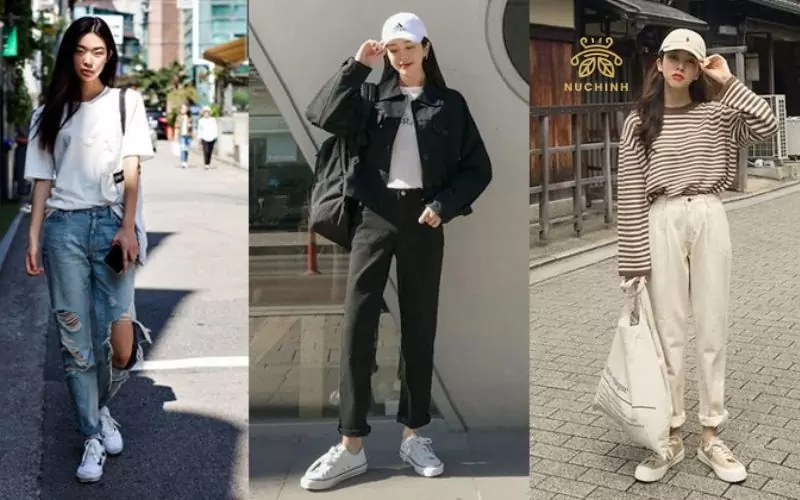 Tips 10 cách phối đồ với quần baggy jeans nữ phù hợp nhất