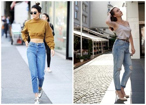 Áo blouse mix cùng quần baggy jeans