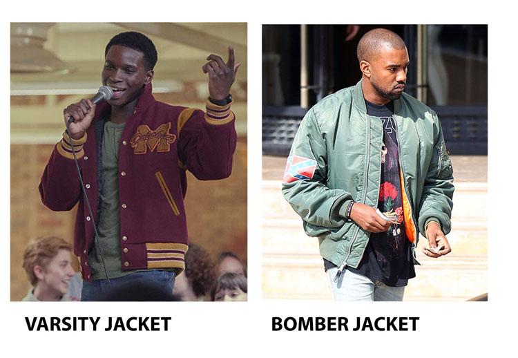 Áo varsity jacket khác gì với áo bomber?