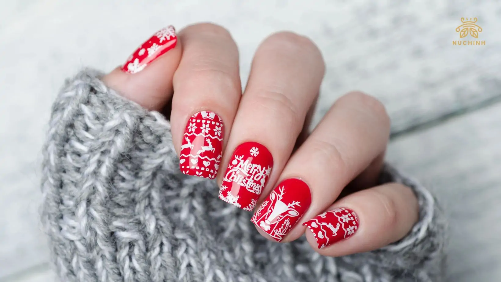 Mẫu móng tay Noel đẹp