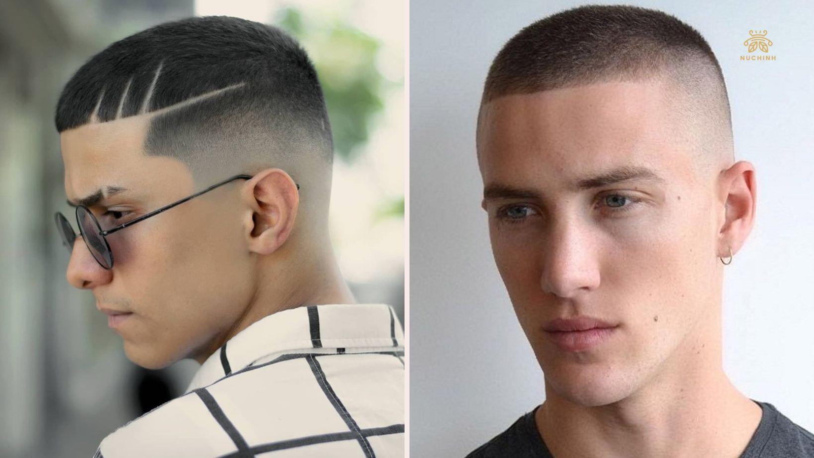Một số kiểu tóc nam mặt tròn đẹp năm 2020  Barber Shop Vũ Trí