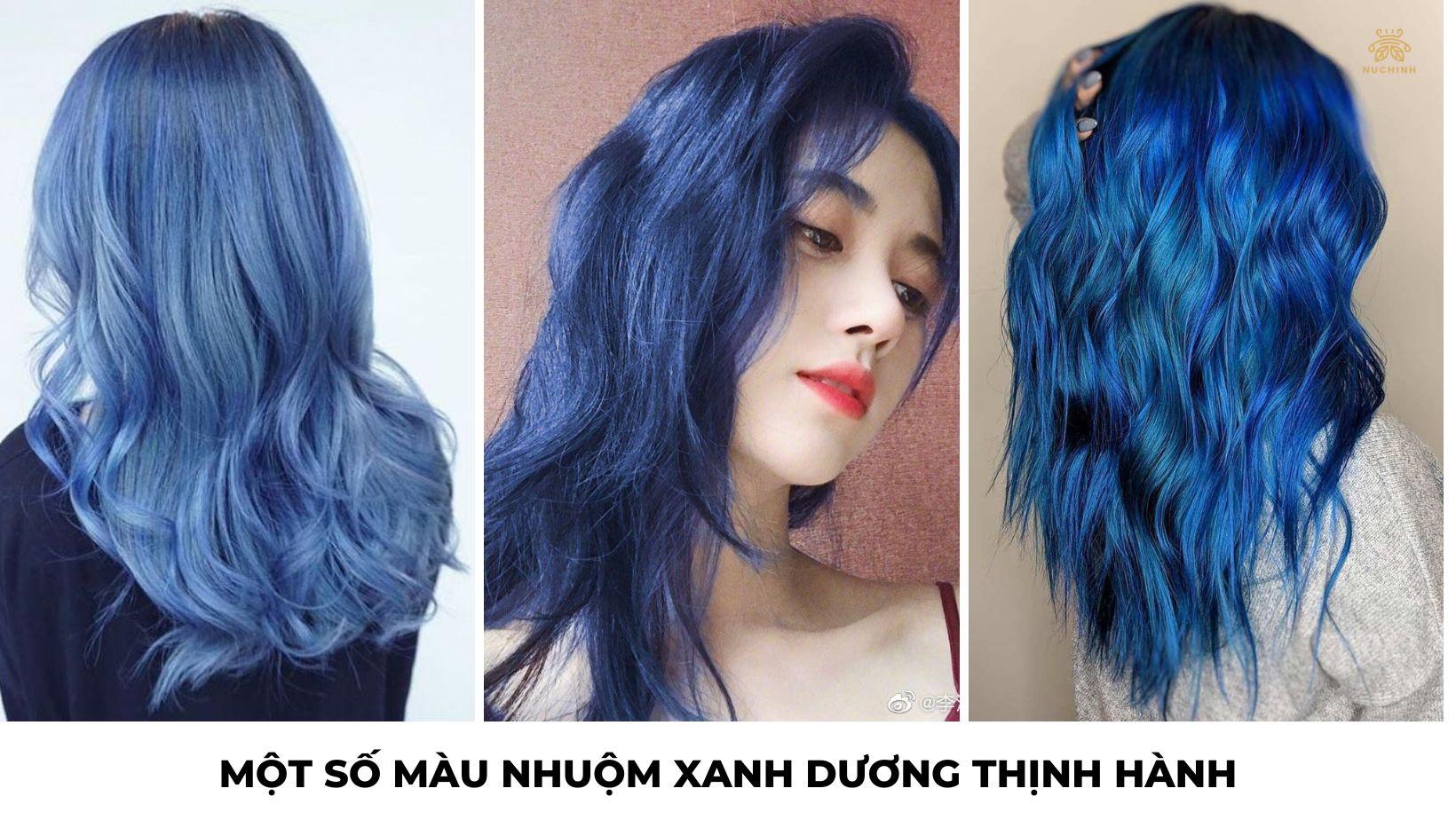 Thuốc nhuộm tóc màu xanh BLUE  màu nhuộm phủ bóc xanh blue 5D Hàn Quốc  450ml  Thuốc nhuộm tóc  TheFaceHoliccom