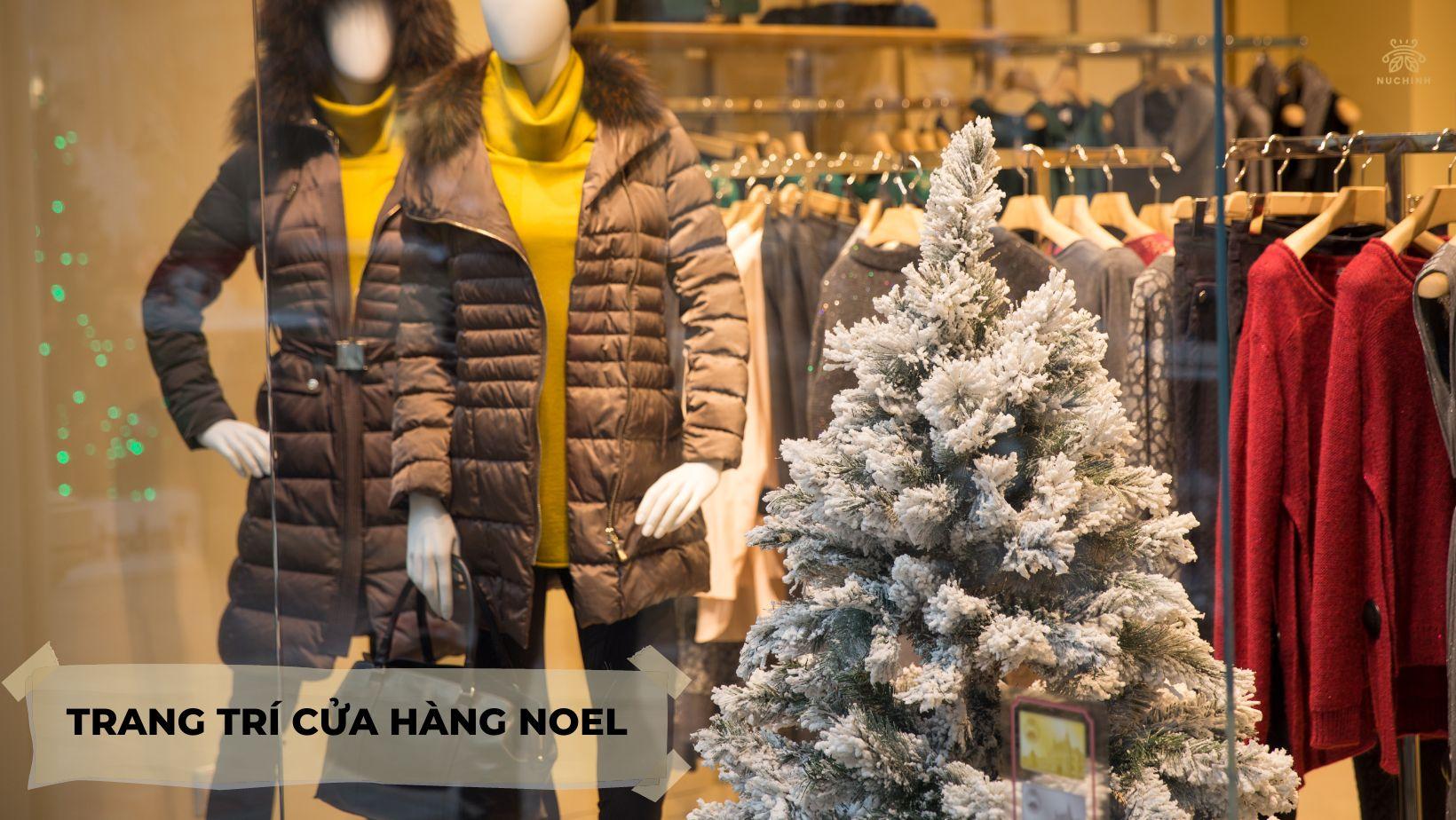 Trang trí Noel cửa hàng