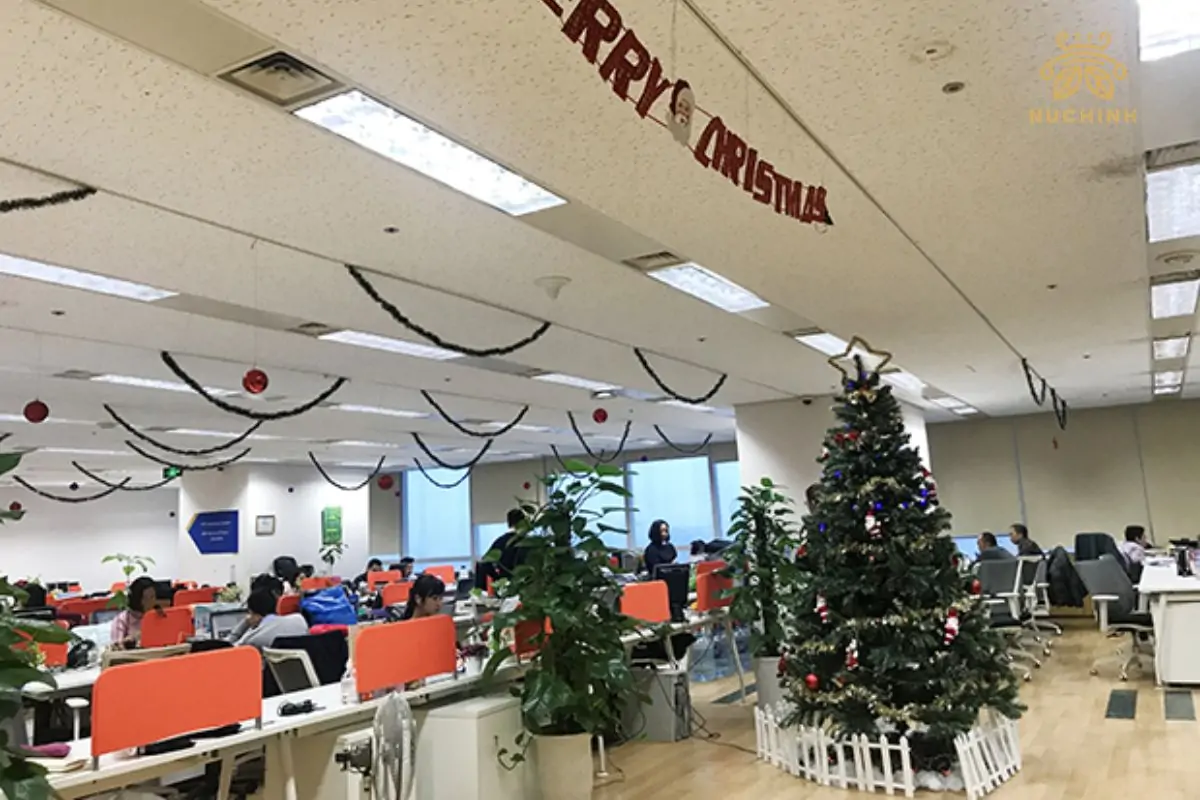 Trang trí Noel văn phòng
