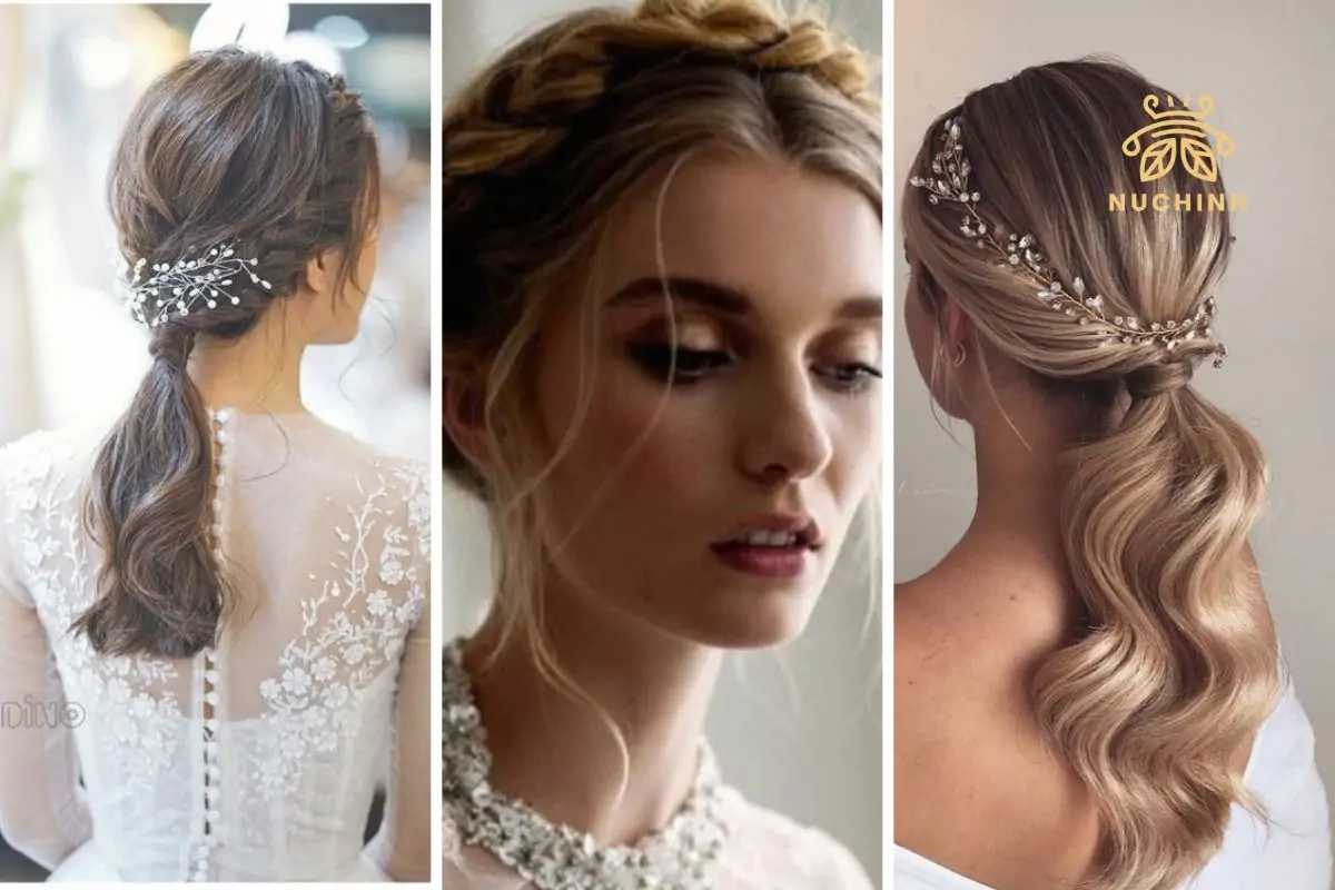 các kiểu tóc cô dâu ngày ăn hỏi