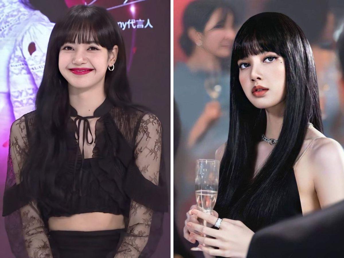 Lisa tóc dài đen mái bằng