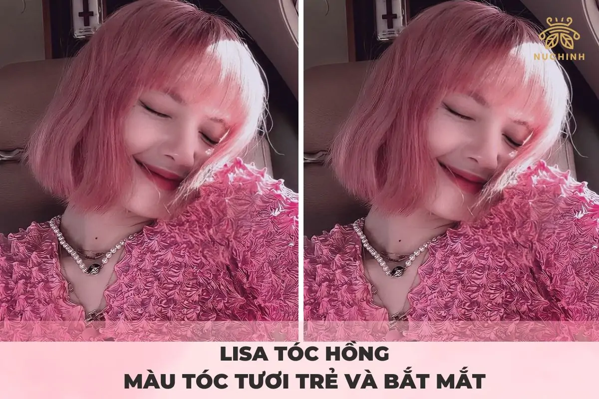 Lisa tóc hồng