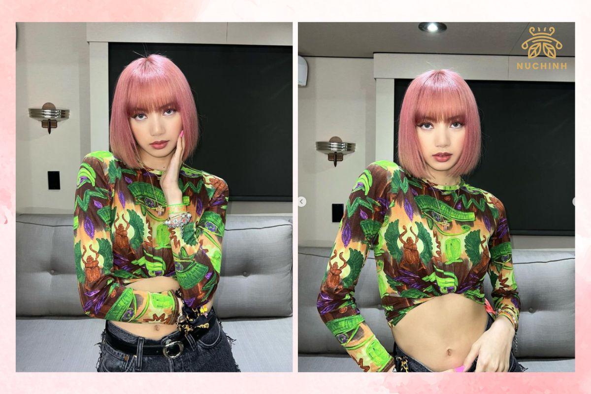 Lisa tóc hồng