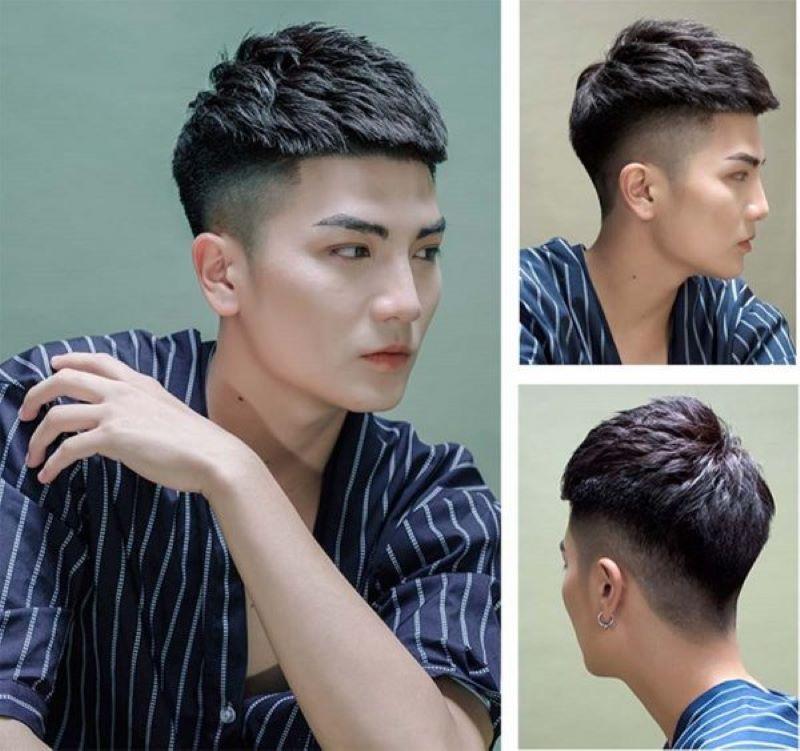 20 kiểu tóc đẹp cho nam mặt dài và gầy trán cao 2018 hot sình sịch
