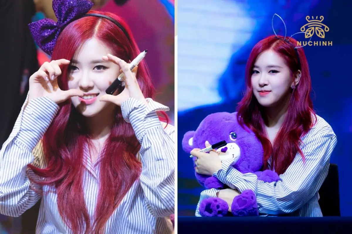 rosé tóc đỏ rượu vang