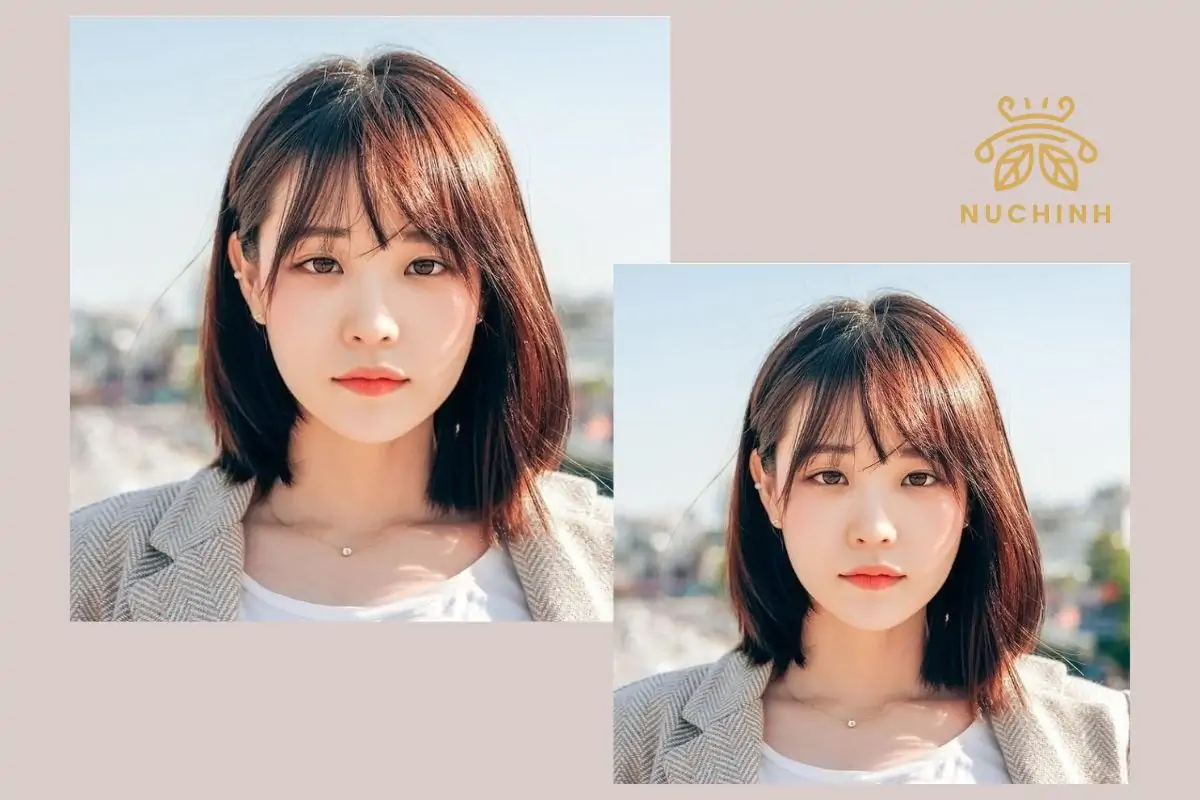 Tóc Lob mái thưa