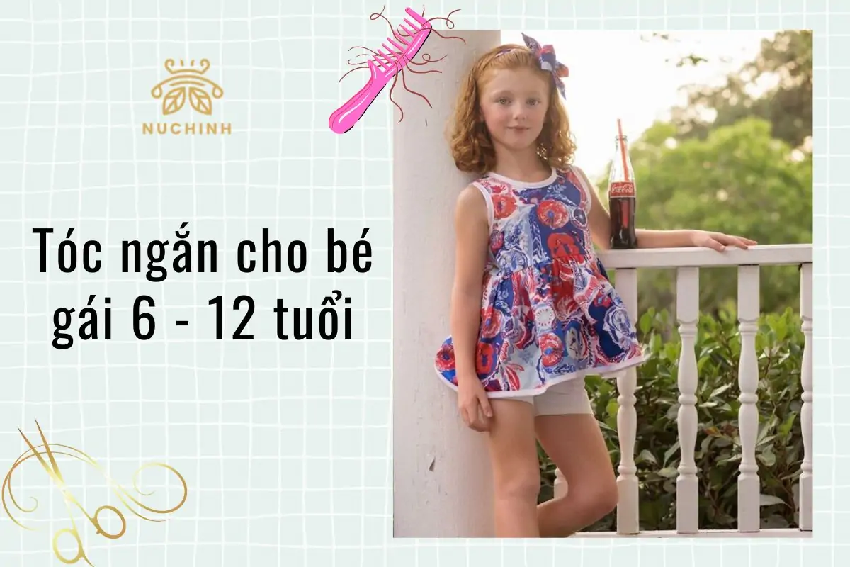 12 kiểu tóc ngắn cho bé gái 6 - 12 tuổi