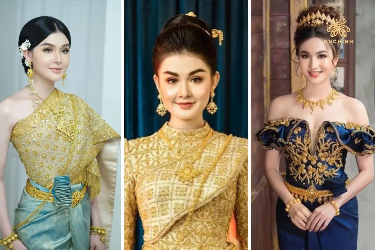 kiểu tóc cô dâu Khmer