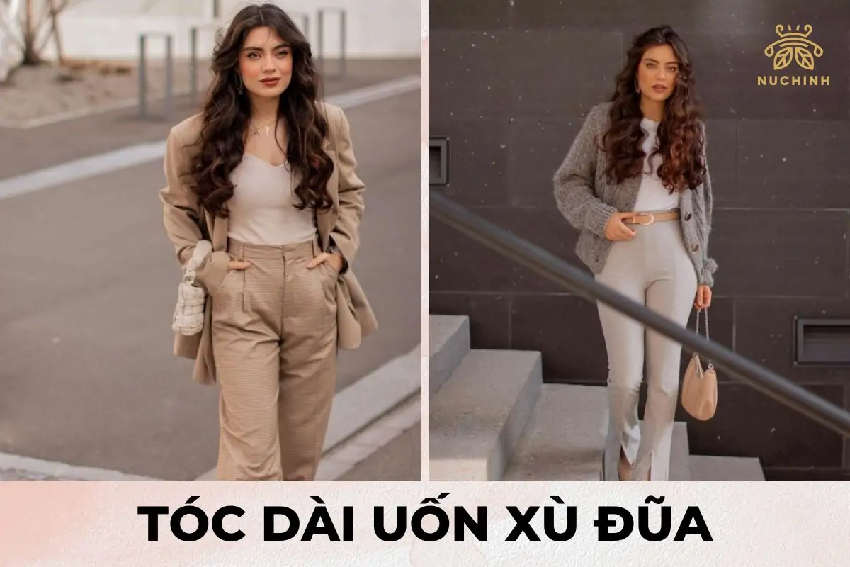 Tóc dài uốn xù đũa