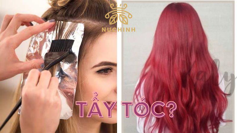 Nhuộm tóc màu đỏ cherry có cần tẩy tóc không?