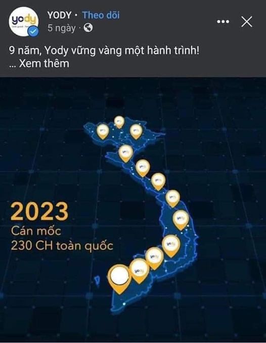 YODY bị phốt đăng ảnh bản đồ Việt Nam thiếu Hoàng sa, Trường Sa