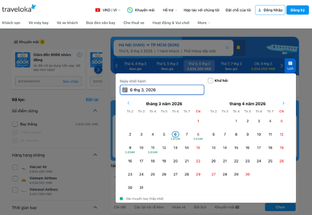 Bỏ túi 5 mẹo săn vé máy bay Hà Nội Sài Gòn giá rẻ Tết 2025